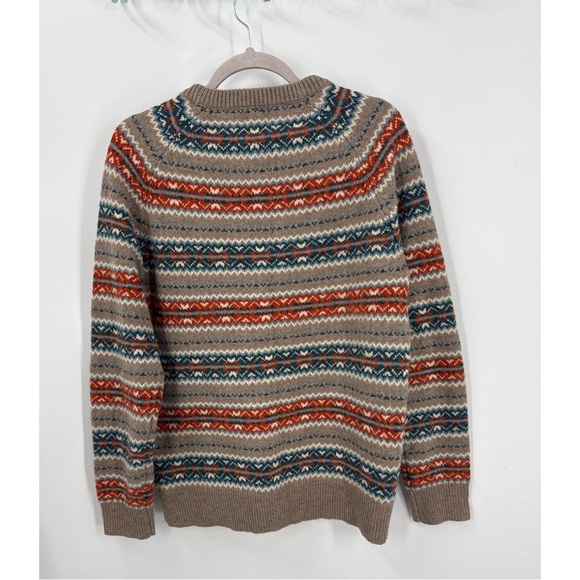 J. Crew 100% lambswool crewneck sweater in fair Isle Pattern sweater - Picture 3 of 10